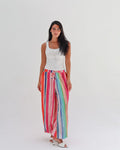 Striped Linen Pant - Candy