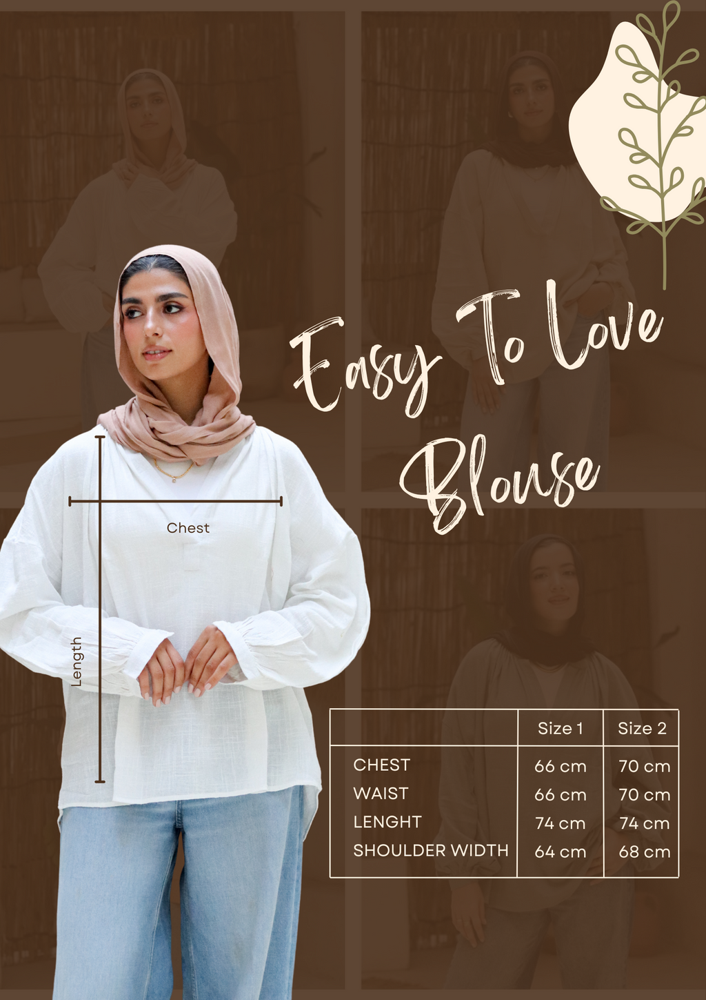 Easy To Love Blouse - Brown