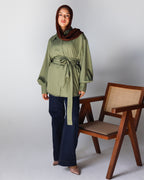Regular Fit with round Blet Blouse