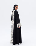 Noor Abaya - Black & Beige