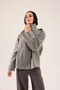 HIGH COLLAR SUEDE JACKET